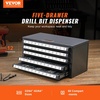 image:imageVEVOR Drill Bit Dispenser Cabinet ThreeDrawer Drill Bit Dispenser Drill Bit Organizer Cabinet Drill Dispenser Organizer Cabinet for Jobber Length Fractional Size 116 to 12 in 164 Increments33646364