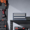 image:imageVEVOR Drill Bit Dispenser Cabinet ThreeDrawer Drill Bit Dispenser Drill Bit Organizer Cabinet Drill Dispenser Organizer Cabinet for Jobber Length Fractional Size 116 to 12 in 164 Increments18 1