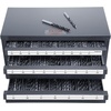 image:imageVEVOR Drill Bit Dispenser Cabinet ThreeDrawer Drill Bit Dispenser Drill Bit Organizer Cabinet Drill Dispenser Organizer Cabinet for Jobber Length Fractional Size 116 to 12 in 164 IncrementsA to Z