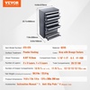image:imageVEVOR Drill Bit Dispenser Cabinet ThreeDrawer Drill Bit Dispenser Drill Bit Organizer Cabinet Drill Dispenser Organizer Cabinet for Jobber Length Fractional Size 116 to 12 in 164 Increments3PCS