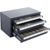 image:imageVEVOR Drill Bit Dispenser Cabinet ThreeDrawer Drill Bit Dispenser Drill Bit Organizer Cabinet Drill Dispenser Organizer Cabinet for Jobber Length Fractional Size 116 to 12 in 164 Increments325 to 1