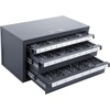 image:imageVEVOR Drill Bit Dispenser Cabinet ThreeDrawer Drill Bit Dispenser Drill Bit Organizer Cabinet Drill Dispenser Organizer Cabinet for Jobber Length Fractional Size 116 to 12 in 164 IncrementsA to Z