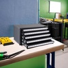 image:imageVEVOR Drill Bit Dispenser Cabinet ThreeDrawer Drill Bit Dispenser Drill Bit Organizer Cabinet Drill Dispenser Organizer Cabinet for Jobber Length Fractional Size 116 to 12 in 164 Increments33646364