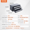 image:imageVEVOR Drill Bit Dispenser Cabinet ThreeDrawer Drill Bit Dispenser Drill Bit Organizer Cabinet Drill Dispenser Organizer Cabinet for Jobber Length Fractional Size 116 to 12 in 164 Increments125 to 12
