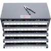 image:imageVEVOR Drill Bit Dispenser Cabinet ThreeDrawer Drill Bit Dispenser Drill Bit Organizer Cabinet Drill Dispenser Organizer Cabinet for Jobber Length Fractional Size 116 to 12 in 164 Increments1  60