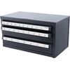 image:imageVEVOR Drill Bit Dispenser Cabinet ThreeDrawer Drill Bit Dispenser Drill Bit Organizer Cabinet Drill Dispenser Organizer Cabinet for Jobber Length Fractional Size 116 to 12 in 164 IncrementsA to Z