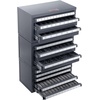 image:imageVEVOR Drill Bit Dispenser Cabinet ThreeDrawer Drill Bit Dispenser Drill Bit Organizer Cabinet Drill Dispenser Organizer Cabinet for Jobber Length Fractional Size 116 to 12 in 164 Increments3PCS