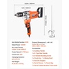 image:imageVEVOR Drill Mixer 58 inch Corded Electric Drill Mixer Set 0750RPM 563A Mixing Drills Mixing Drills Machine with DHandle for Drilling amp Blending Handheld Cement Mixers for Fodder Paint Cement58inch  1200W