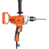image:imageVEVOR Drill Mixer 58 inch Corded Electric Drill Mixer Set 0750RPM 563A Mixing Drills Mixing Drills Machine with DHandle for Drilling amp Blending Handheld Cement Mixers for Fodder Paint Cement58inch  1100W