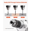 image:imageVEVOR Drill Mixer 58 inch Corded Electric Drill Mixer Set 0750RPM 563A Mixing Drills Mixing Drills Machine with DHandle for Drilling amp Blending Handheld Cement Mixers for Fodder Paint Cement58inch  1100W