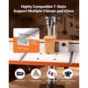 image:imageVEVOR Drill Press Table 2363 x 1173 in Worktable with an Adjustable Fence and Stop Block Highly Compatible TSlots MDF Tabletop BuiltIn Scale Support Multiple Clamps Vises for Drill Presses