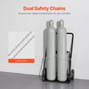 image:imageVEVOR Dual Welding Cylinder Cart Oxygen Acetylene Tank Cart with 440LBS Static Weight Capacity 10Inch Solid Wheels and Tank Storage Safety Chains Suitable for Double 125Inch Dia Gas Cylinders1 Levels