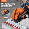 image:imageVEVOR Electric Concrete Cutter 9 in Circular Saw with 35 in Cutting Depth WetDry Disk Cutter Includes Water Line Pump and Blade for Stone Brick Porcelain Concrete 1800W Motor14 inch