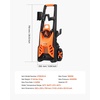 image:imageVEVOR Electric Pressure Washer Max 4500 PSI and 32 GPM with Pressure Adjustment High Power Pressure Cleaning Machine with 4 Quick Connect Nozzles for CarsFencesDrivewaysPatiosHome Cleaning4500 PSI
