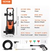 image:imageVEVOR Electric Pressure Washer Max 4500 PSI and 32 GPM with Pressure Adjustment High Power Pressure Cleaning Machine with 4 Quick Connect Nozzles for CarsFencesDrivewaysPatiosHome Cleaning2150PSI  18GPM
