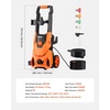 image:imageVEVOR Electric Pressure Washer Max 4500 PSI and 32 GPM with Pressure Adjustment High Power Pressure Cleaning Machine with 4 Quick Connect Nozzles for CarsFencesDrivewaysPatiosHome Cleaning4200 PSI