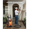 image:imageVEVOR Electric Pressure Washer Max 4500 PSI and 32 GPM with Pressure Adjustment High Power Pressure Cleaning Machine with 4 Quick Connect Nozzles for CarsFencesDrivewaysPatiosHome Cleaning4500 PSI