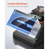 image:imageVEVOR Fiber Fusion Splicer 6 Motors Core amp Clad Alignment Fibers Optic Splicer with 6s Fast Splicing and 13s Heating 5 Touch Screen 3 in 1 Fiber Holder 7800mAh Battery for SM MM DS NZDS FibersLCD Screen