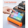 image:imageVEVOR Fiber Fusion Splicer 6 Motors Core amp Clad Alignment Fibers Optic Splicer with 6s Fast Splicing and 13s Heating 5 Touch Screen 3 in 1 Fiber Holder 7800mAh Battery for SM MM DS NZDS FibersTouch Screen