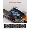 image:imageVEVOR Fiber Fusion Splicer 6 Motors Core amp Clad Alignment Fibers Optic Splicer with 6s Fast Splicing and 13s Heating 5 Touch Screen 3 in 1 Fiber Holder 7800mAh Battery for SM MM DS NZDS FibersTouch Screen