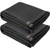 image:imageVEVOR Fire Blankets 2 Pack Welding Blankets 6 x 10 Fire Suppression Blanket 1022 F Flame Retardant Blanket Black Fire Emergency Blankets Fiberglass Fire Retardant Blanket with 8 Brass GrommetsBlack