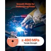 image:imageVEVOR Flux Core Welding Wire E71TGS 0035inch 10LBS Gasless Mild Steel MIG Welding Wire with Low Splatter for All Position Arc Welding and Outdoor UseE71TGS 003 inch 2lbs