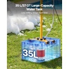 image:imageVEVOR Foam Machine Auto Oscillation Foam Cannon Party Machine Bubble Cannon with Fan 3Color LED Lights amp Triangular Structure Dense Foams Maker for Gatherings Backyard Celebrations amp Party197 x 158 x 52 inch