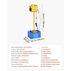 image:imageVEVOR Foam Machine Auto Oscillation Foam Cannon Party Machine Bubble Cannon with Fan 3Color LED Lights amp Triangular Structure Dense Foams Maker for Gatherings Backyard Celebrations amp Party197 x 158 x 469 inch