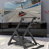 image:imageVEVOR Foldable Racing Steering Wheel Stand Height Adjustable Universal Base Compatible with Logitech amp Thrustmaster Racing Wheel and Pedal Heavyduty Frame Standard GTFormula Seating PortableSquare pipe
