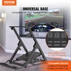 image:imageVEVOR Foldable Racing Steering Wheel Stand Height Adjustable Universal Base Compatible with Logitech amp Thrustmaster Racing Wheel and Pedal Heavyduty Frame Standard GTFormula Seating PortableSquare pipe