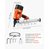 image:imageVEVOR Framing Nailer 80120PSI Air Nail Gun 2 to 312 21 Degree Full Round Head Pneumatic Framing Nailer with ToolLess Depth Adjustment amp Dual Trigger Modes Ideal for Framing Decking Flooring