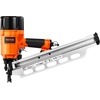 image:imageVEVOR Framing Nailer 80120PSI Air Nail Gun 2 to 312 21 Degree Full Round Head Pneumatic Framing Nailer with ToolLess Depth Adjustment amp Dual Trigger Modes Ideal for Framing Decking Flooring
