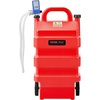 image:imageVEVOR Fuel Caddy 15 Gallon Fuel Tank Container with Gravity amp Hand Pump Modes Portable Fuel Tank with Wheels 10 ft Delivery Hose amp Manual Pump Gas Caddy for Motorboats ATVs Gasoline amp Diesel16 Gallon Electric