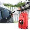 image:imageVEVOR Fuel Caddy 32 Gallon Fuel Transfer Caddy Tank OnWheels with 12V DC Transfer Pump Gasoline Diesel Fuel Caddy with 82 ft Hose Flow Rate 7Lmin for Trucks Boats Lawn MowersElectric