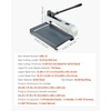 image:imageVEVOR Guillotine Sheet Metal Shear 12 in Manual Hand Plate Shear Heavy Duty Metal Plate Cutter Tool with Solid Steel Frame High Precision for Cutting PCB Boards Aluminum Steel Copper Plastic