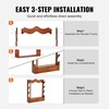 image:imageVEVOR Gun Rack Wood Gun Rack Wall Mount Gun Display Rack Holds 4 Rifles Shotguns 132 lb Heavy Duty Wall Storage Display Rifle Rack with Soft Padding