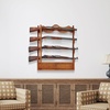 image:imageVEVOR Gun Rack Wood Gun Rack Wall Mount Gun Display Rack Holds 4 Rifles Shotguns 132 lb Heavy Duty Wall Storage Display Rifle Rack with Soft Padding
