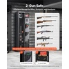 image:imageVEVOR Gun Safe Heavy Duty ColdRolled Steel Rifle Cabinet with Digital Keypad amp Key Large Long Gun Cabinet with Magazine and LED Lighting Adjustable for Rifles Pistols ShotgunAssembly Required