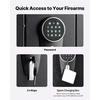 image:imageVEVOR Gun Safe Heavy Duty ColdRolled Steel Rifle Cabinet with Digital Keypad amp Key Large Long Gun Cabinet with Magazine and LED Lighting Adjustable for Rifles Pistols ShotgunAssembly Required