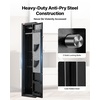 image:imageVEVOR Gun Safe Heavy Duty ColdRolled Steel Rifle Cabinet with Fingerprint amp Key Large Long Gun Cabinet with Magazine and LED Adjustable Racks for Rifles Pistols ShotgunAssembly Required