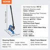 image:imageVEVOR Hand Plate Shear 8 Manual Metal Cutter Cutting Thickness14 Inch Thick Max Metal Steel Frame Snip Machine Benchtop 716 Inch Rod for Shear Carbon Steel Plates and Bars  Blue12inch
