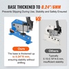 image:imageVEVOR Hand Plate Shear 8 Manual Metal Cutter Cutting Thickness14 Inch Thick Max Metal Steel Frame Snip Machine Benchtop 716 Inch Rod for Shear Carbon Steel Plates and Bars  Blue12inch