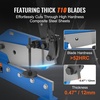 image:imageVEVOR Hand Plate Shear 8 Manual Metal Cutter Cutting Thickness14 Inch Thick Max Metal Steel Frame Snip Machine Benchtop 716 Inch Rod for Shear Carbon Steel Plates and Bars  Blue12inch