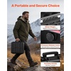 image:imageVEVOR Hard Pistol Case Holds Multiple Pistols amp Magazine Hard Gun Case with PreCut XPE Foam Lining Waterproof Firearm Travel Case with Handle for Gun Lenses Camera Gear TSA Compliant7 Pistols  39 Magazine