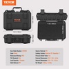 image:imageVEVOR Hard Pistol Case Holds Multiple Pistols amp Magazine Hard Gun Case with PreCut XPE Foam Lining Waterproof Firearm Travel Case with Handle for Gun Lenses Camera Gear TSA Compliant1 Pistol