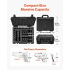 image:imageVEVOR Hard Pistol Case Holds Multiple Pistols amp Magazine Hard Gun Case with PreCut XPE Foam Lining Waterproof Firearm Travel Case with Handle for Gun Lenses Camera Gear TSA Compliant6 Pistols  31 Magazine