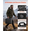 image:imageVEVOR Hard Pistol Case Holds Multiple Pistols amp Magazine Hard Gun Case with PreCut XPE Foam Lining Waterproof Firearm Travel Case with Handle for Gun Lenses Camera Gear TSA Compliant5 Pistols  31 Magazine