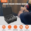 image:imageVEVOR Hard Pistol Case Holds Multiple Pistols amp Magazine Hard Gun Case with PreCut XPE Foam Lining Waterproof Firearm Travel Case with Handle for Gun Lenses Camera Gear TSA Compliant5 Pistols  30 Magazine