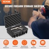image:imageVEVOR Hard Pistol Case Holds Multiple Pistols amp Magazine Hard Gun Case with PreCut XPE Foam Lining Waterproof Firearm Travel Case with Handle for Gun Lenses Camera Gear TSA Compliant1 Pistol
