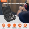image:imageVEVOR Hard Pistol Case Holds Multiple Pistols amp Magazine Hard Gun Case with PreCut XPE Foam Lining Waterproof Firearm Travel Case with Handle for Gun Lenses Camera Gear TSA Compliant6 Pistols  21 Magazine